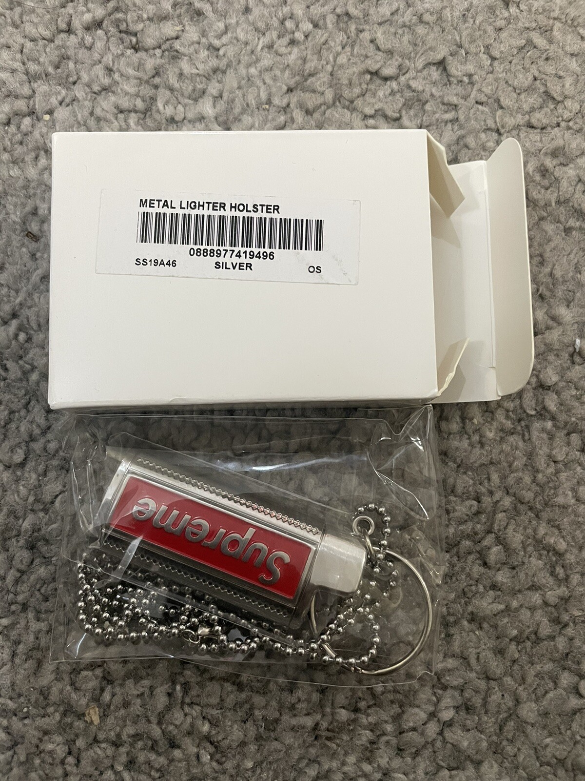 Supreme Metal Lighter Holster Silver 2019
