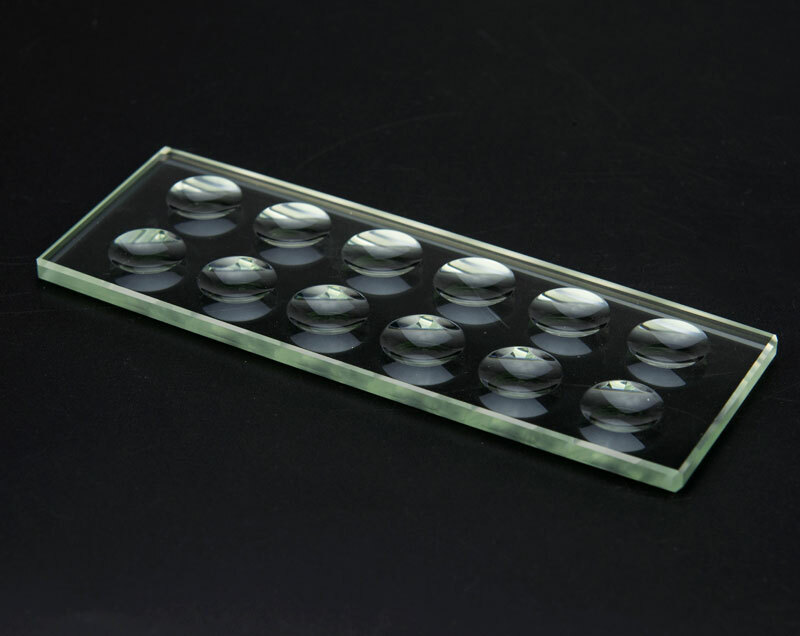 1PC Optical Glass Microscope Slides 5mm/10mmThickness Circular Concave Cavity