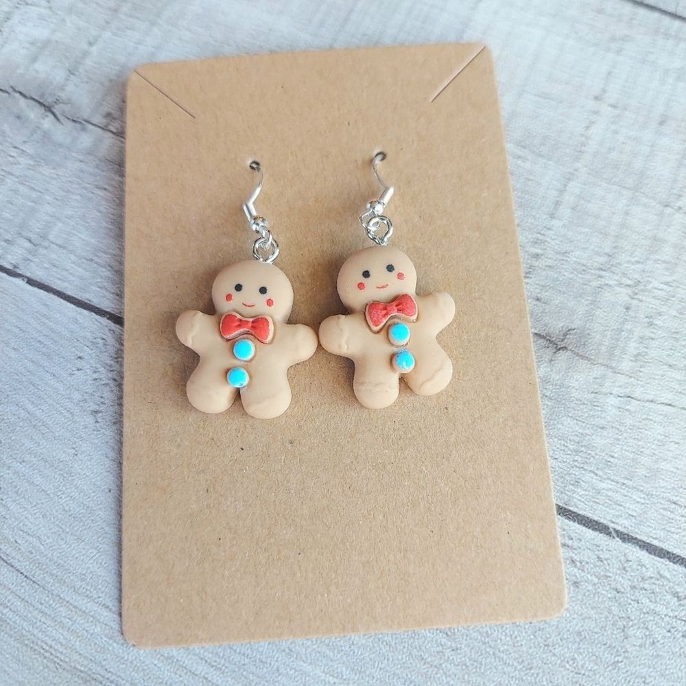 Christmas Earrings Gingerbread