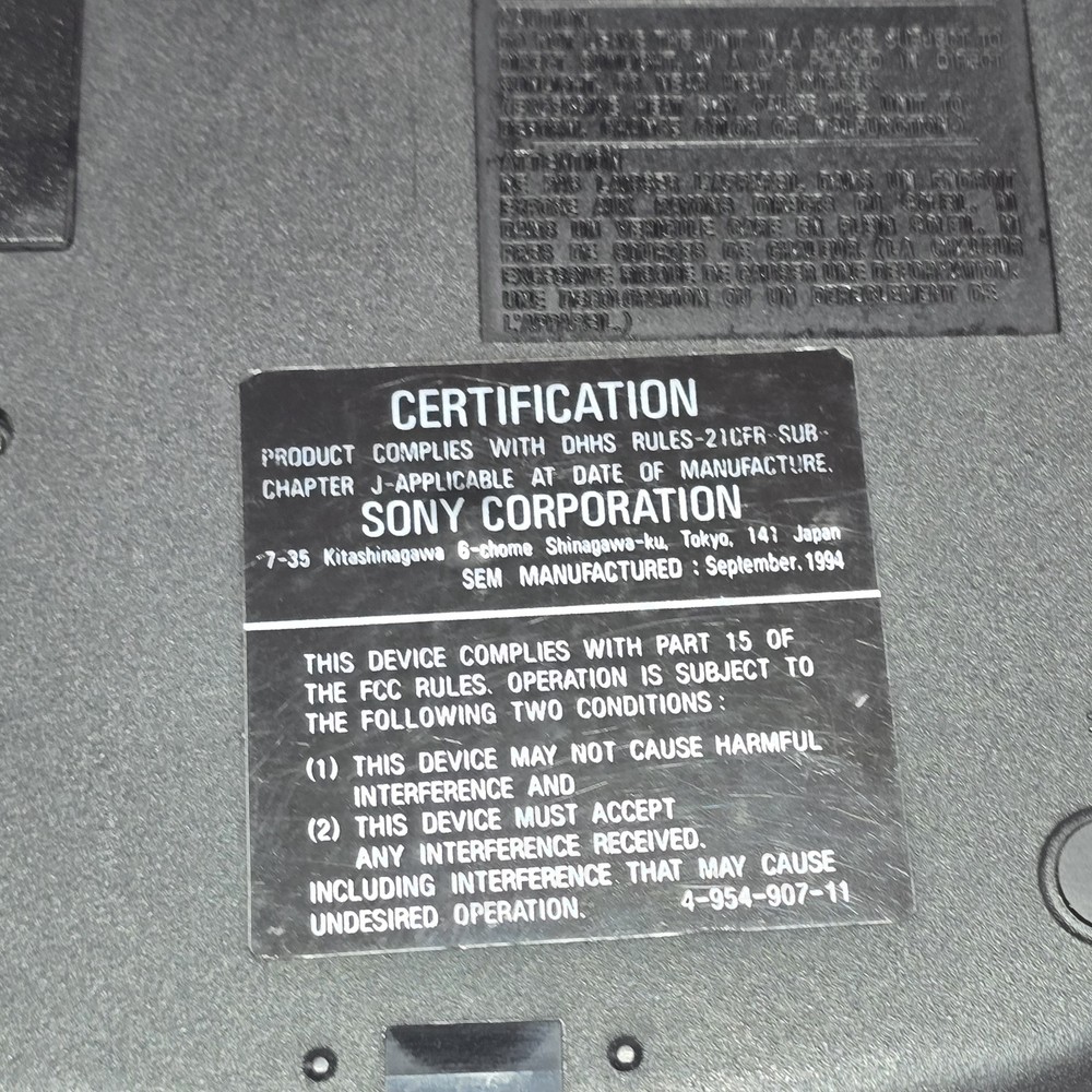Sony Discman Portable CD Compact Player Model D-132CK Mega Bass | Tested Working