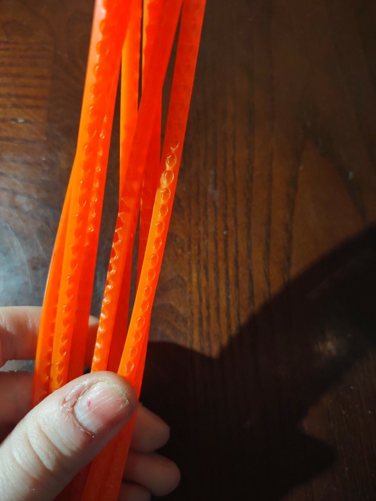 12" Orange Flexi Tubes