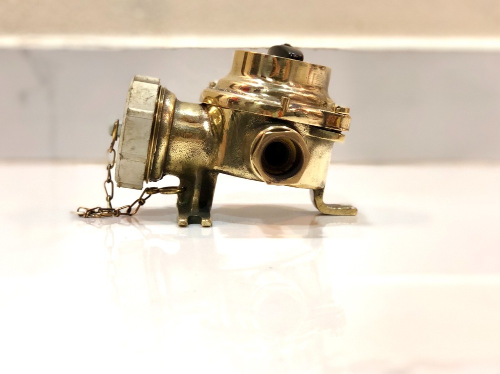 Brass Ship Switch & Socket – Original Industrial Nautical Electrical Fixture