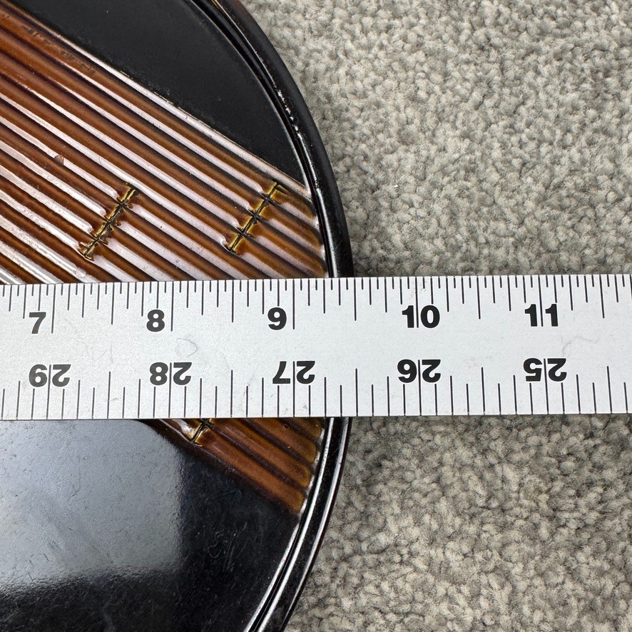 5 Showa Period Wajima-Nuri Owan Serving Bowls 3 Lids & Lacquered Wood Tray Japan