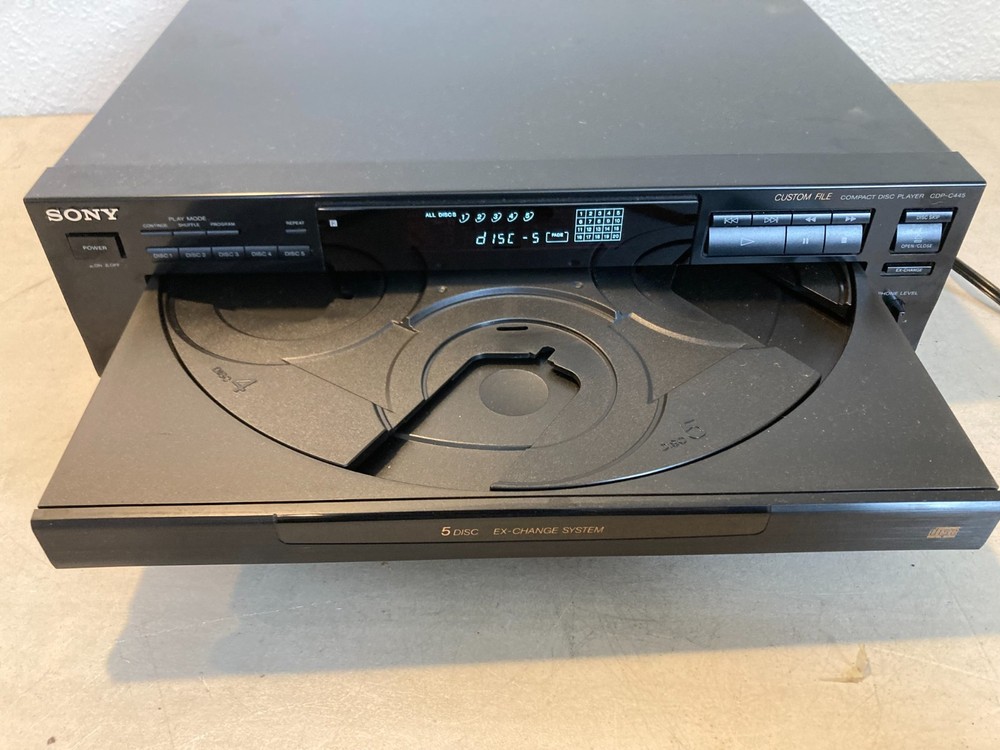 Sony CDP-C445 5 Disc CD Changer Player