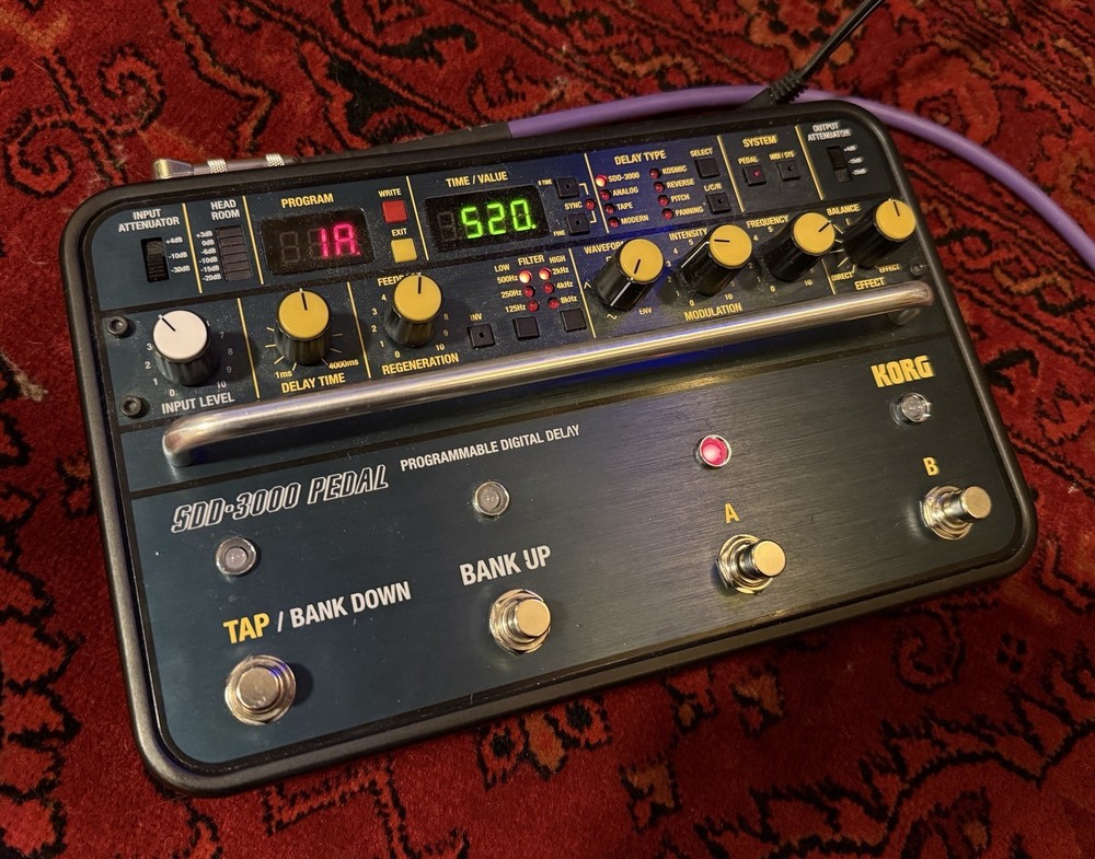 Korg SDD-3000 Programmable Digital Delay Guitar Effect Pedal