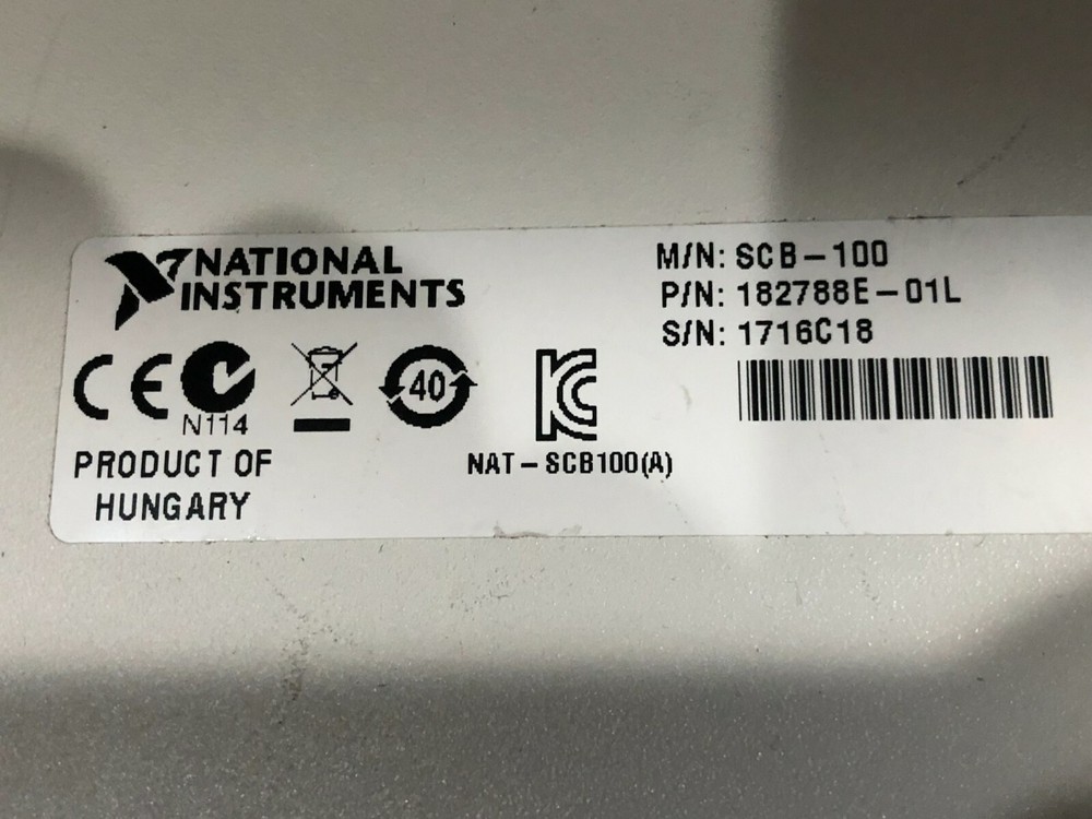 NATIONAL INSTRUMENTS- SCB-100 SHIELDED CONNECTOR BLOCK WITH SH100100 2m Cable