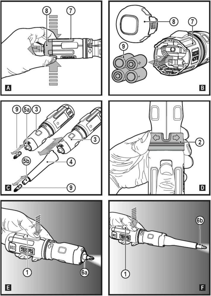 BLACK+DECKER Cordless Screwdriver, Alkaline (BCF601AA)