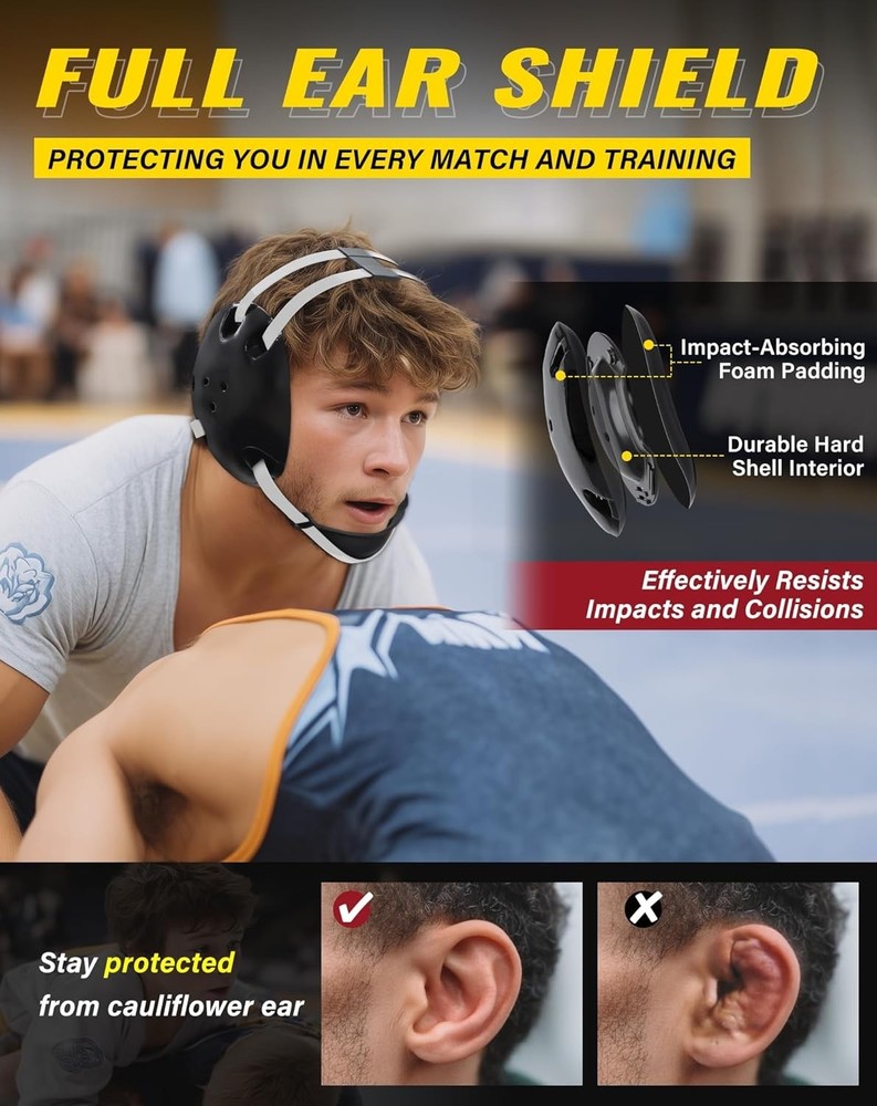 Communication-Friendly Wrestling Headgear