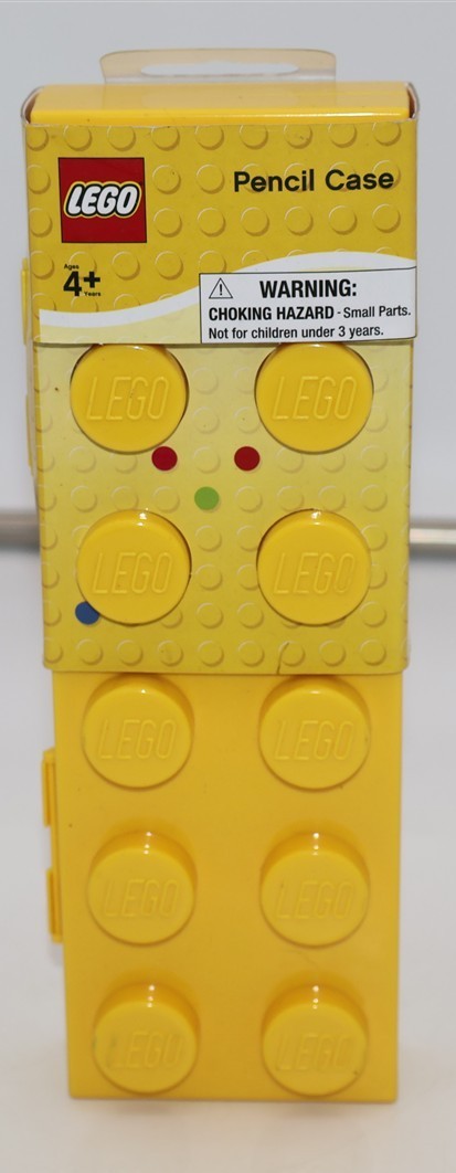 2012 LEGO Pencil Case - YELLOW - NEW