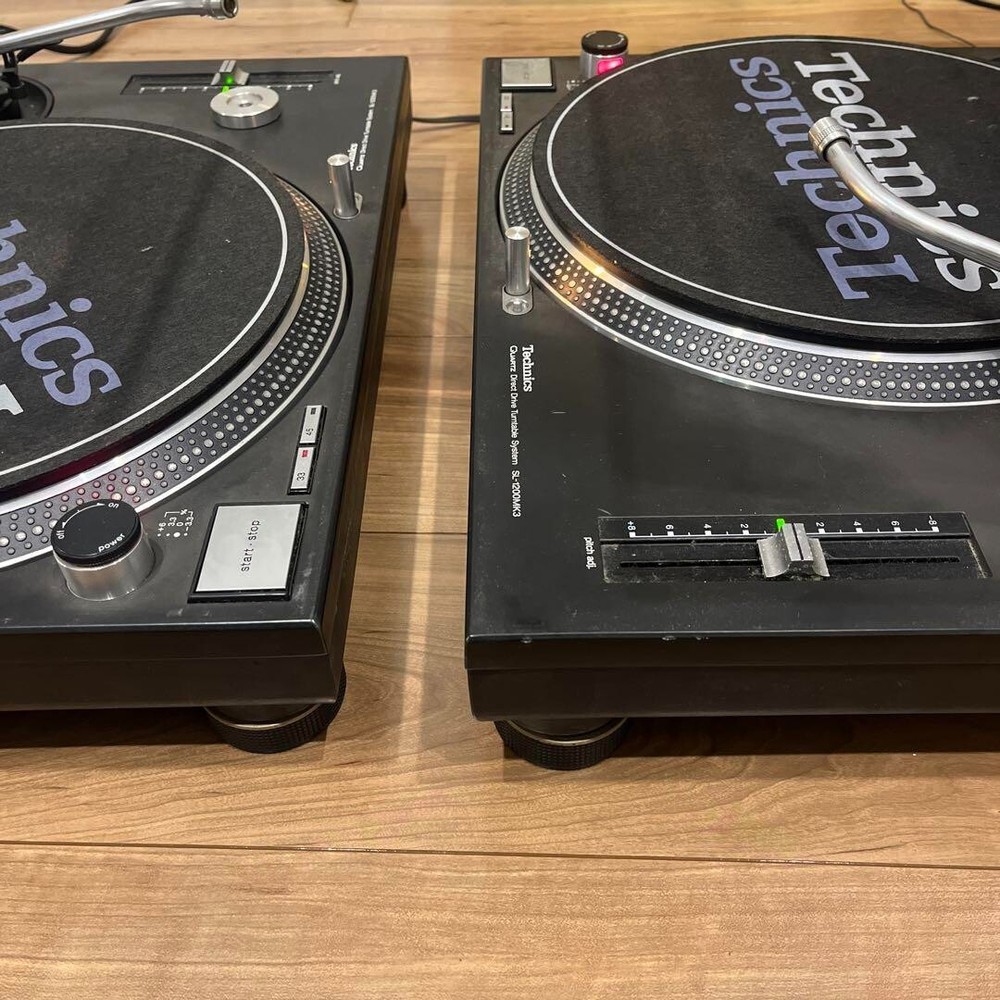 Technics SL1200MK3 2set pair Turntable Pair Dj Black Direct Player