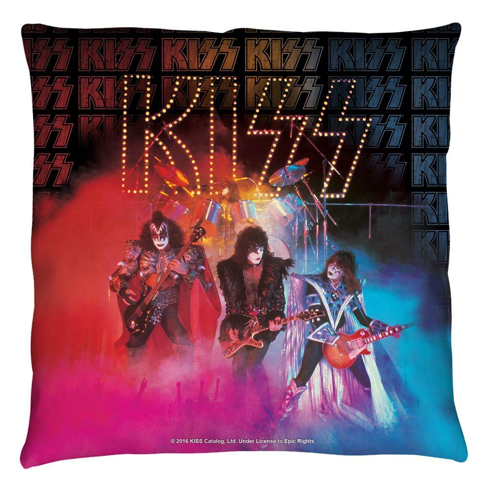 KISS UNMASKED THROW PILLOW OFFICIAL 2016 - BEAUTIFUL COLORS!