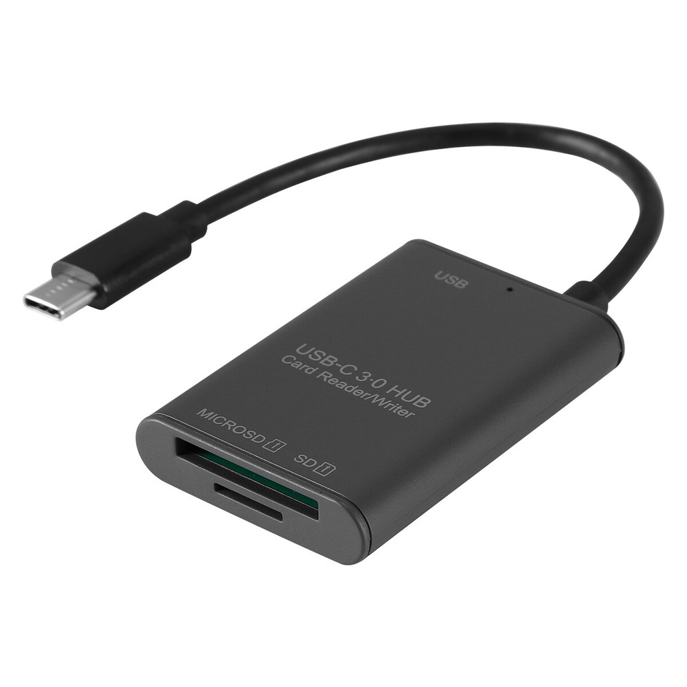 2x 3 in 1 USB C to SD Card Reader Writer OTG Adapter Micro SD Memory Card Reader