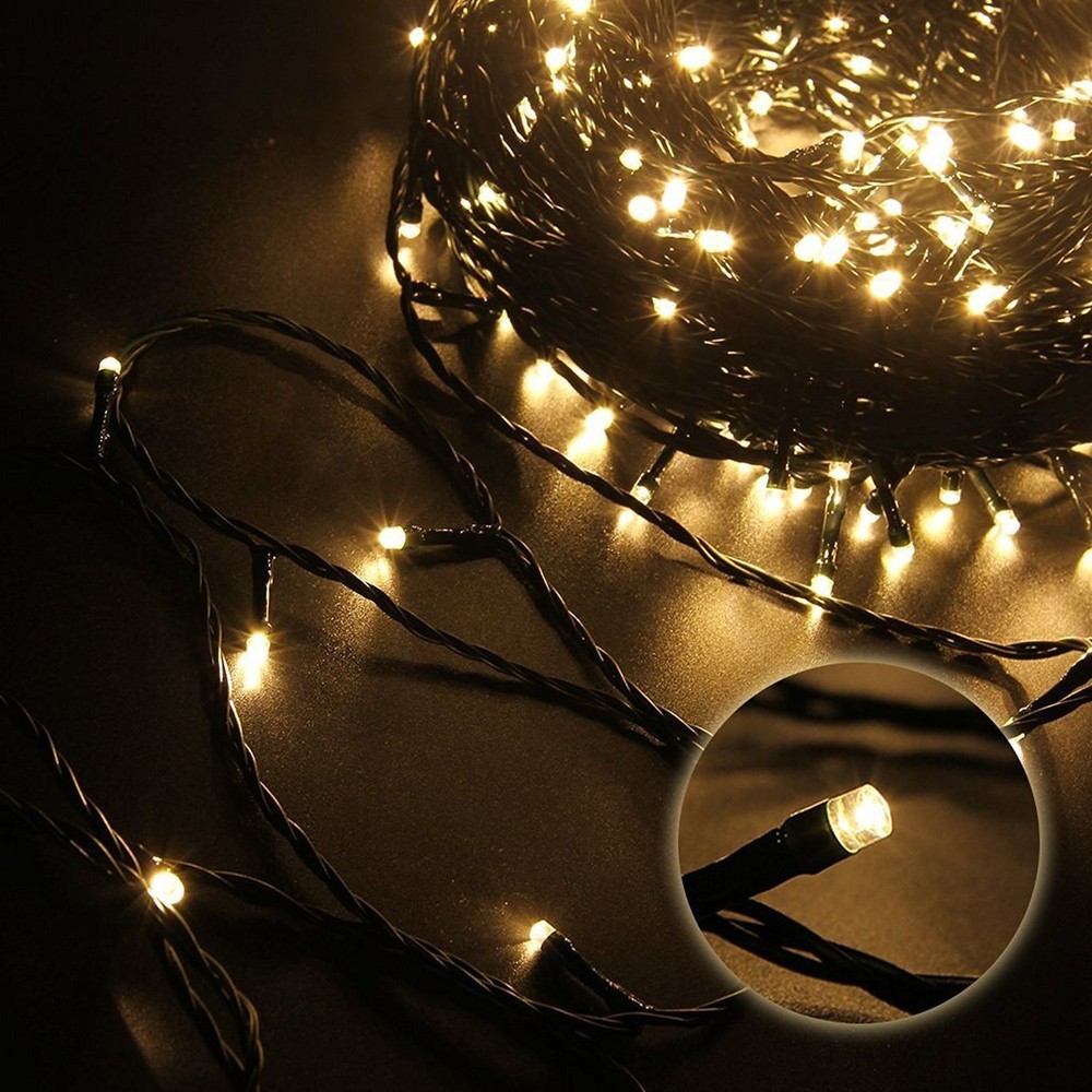 Fairy Lights Outdoor String Lights 33ft 100 LED with Memory Modes Controller,...