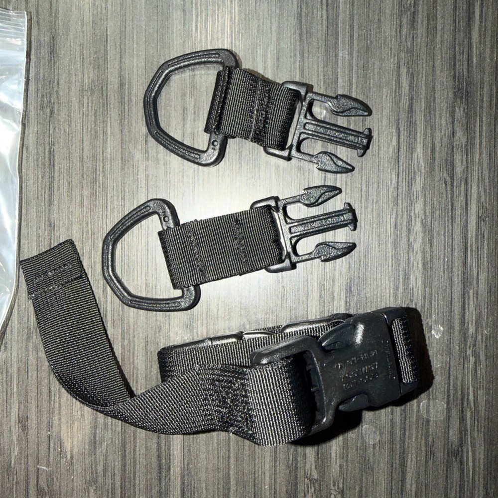 Buckle Loop Around + D-Ring RMP Strap Black (Headrest) New