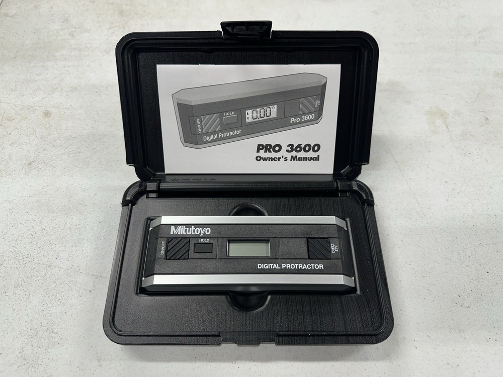Mitutoyo 950-318 Pro 3600 Digital Protractor / Level