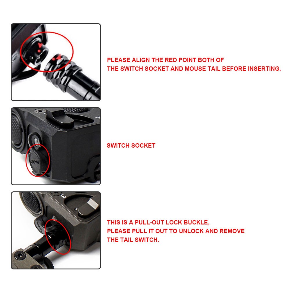Metal Pointer PERST-4 IR Infrared/Green Laser Dot Sight with KV-D2 Switch Reset
