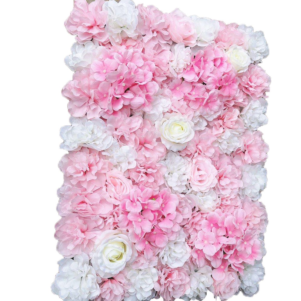 12PCS Artificial Flower Wall Panel Artificial Flower Wall Floral Backdrop Decor