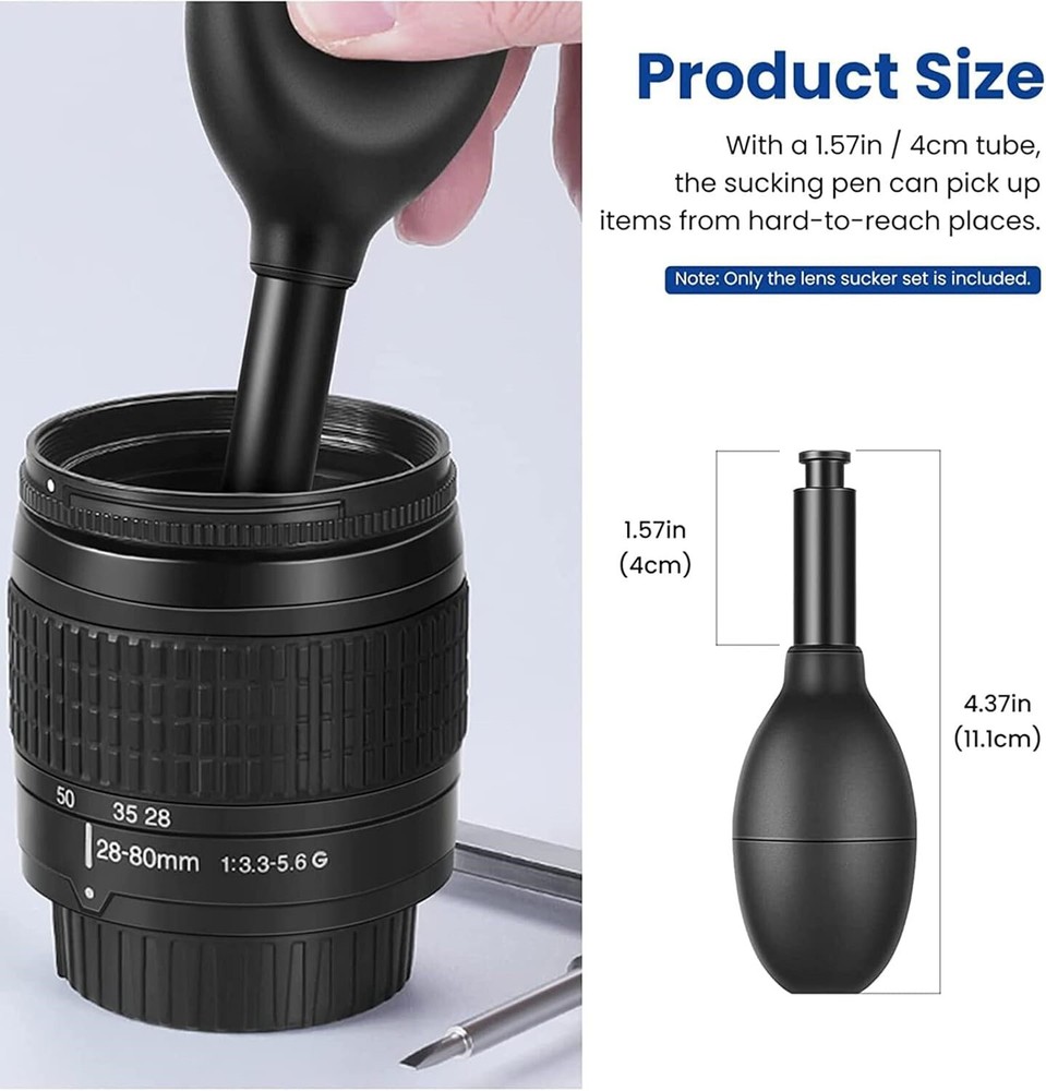 Comprehensive Complete Camera Lens Repair Tool - Silicone Sucker & Opener Kit