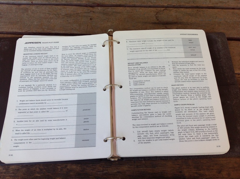 Jeppesen Mach 1 Private Pilot Course - 1983