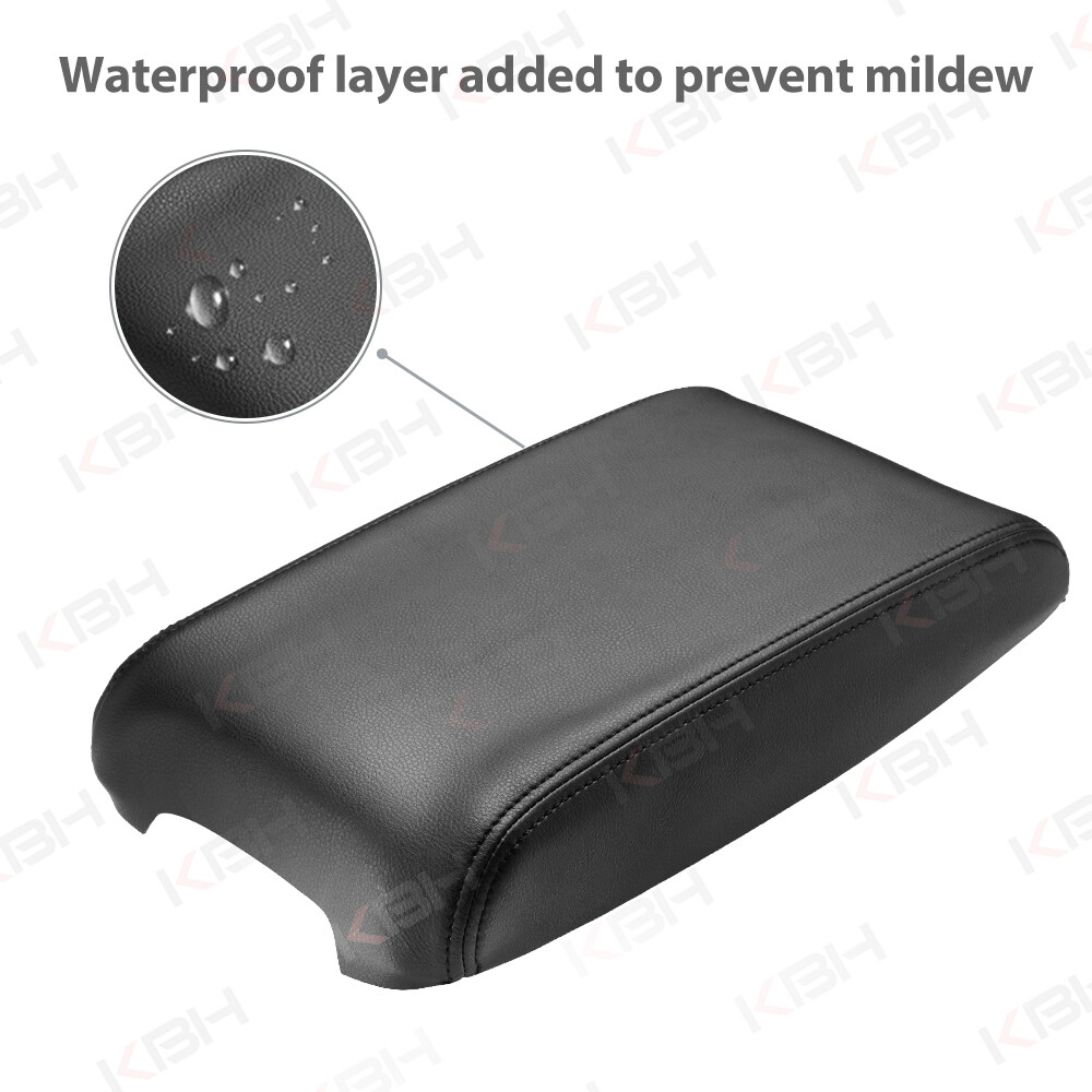 Fits 2012-2017 Toyota Camry Leather Center Console Lid Armrest Cover Trim Black