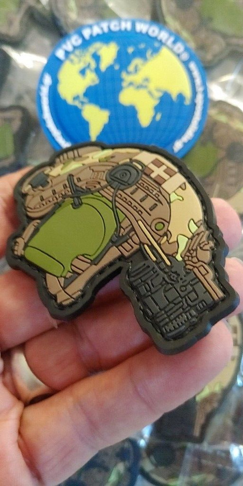 GRSF MULTICAM HELMET PVC PATCH - GREEK SAS FORCES