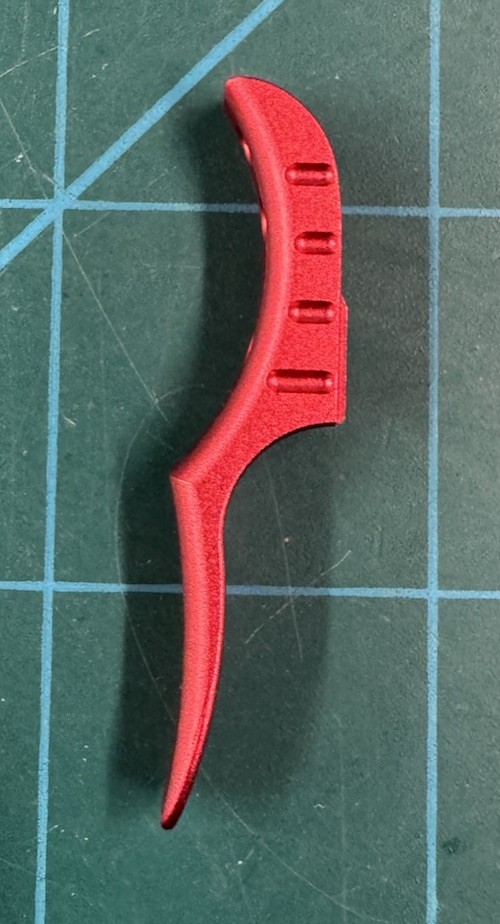 EXALT Planet Eclipse "Deuce" upgrade trigger. Dust red Aluminum. RARE!