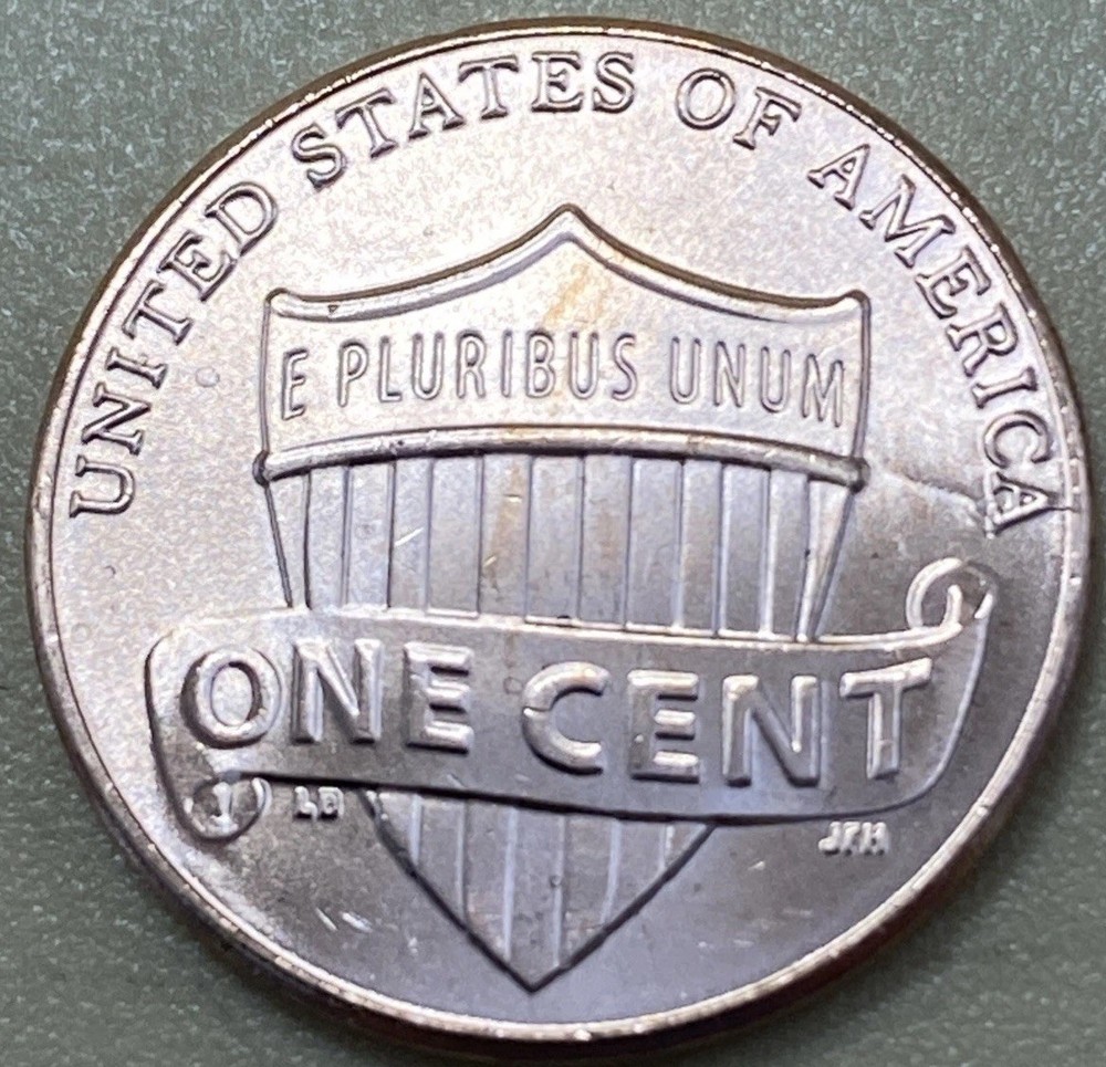 2025 D cracked Die Reverse Lincoln cent /Mint Error /( Please read Description