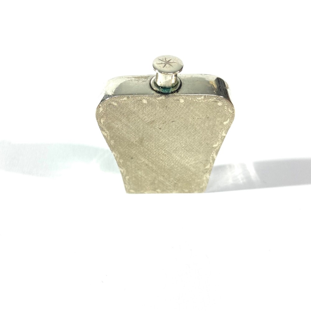 Vintage solid Silver hand carved snuff bottle , Hallmarked