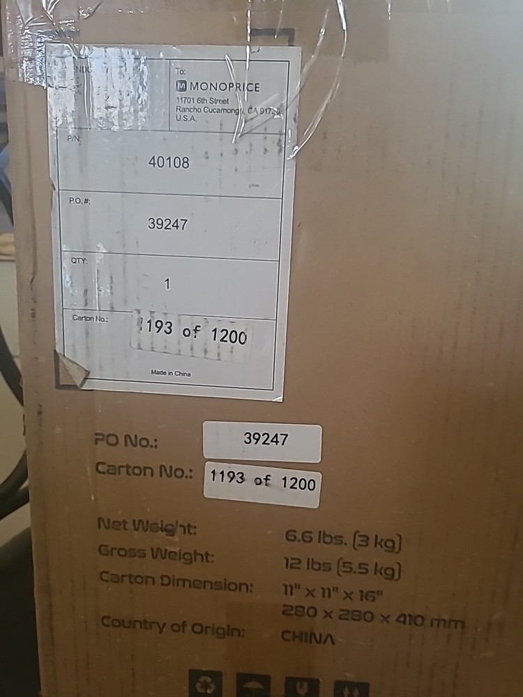 Monoprice MP Cadet PLA 3D Printer 40108 with Power Adapter