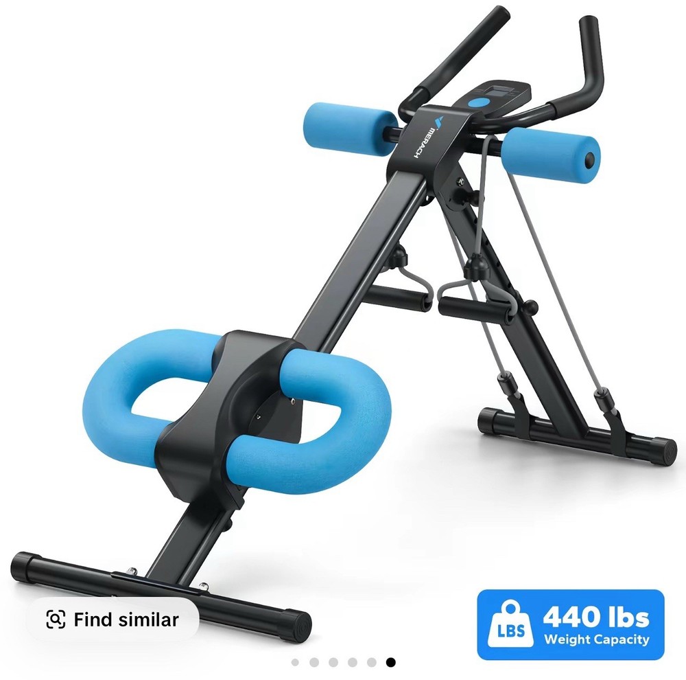 Adjustable Trainer Foldable Protection Abdominal Exercise Machine Core Exercise