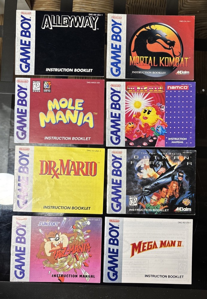 Gameboy Manuals You Choose !!