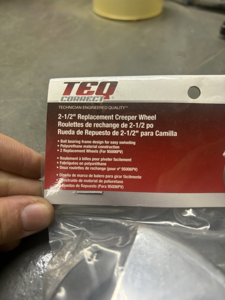 TEQ #30004PV, 2-1/2" Replacement Creeper Wheel