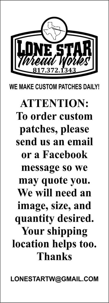 EMBROIDERED TRAEGER WOOD FIRED GRILLS PATCH (Please Read Ad)