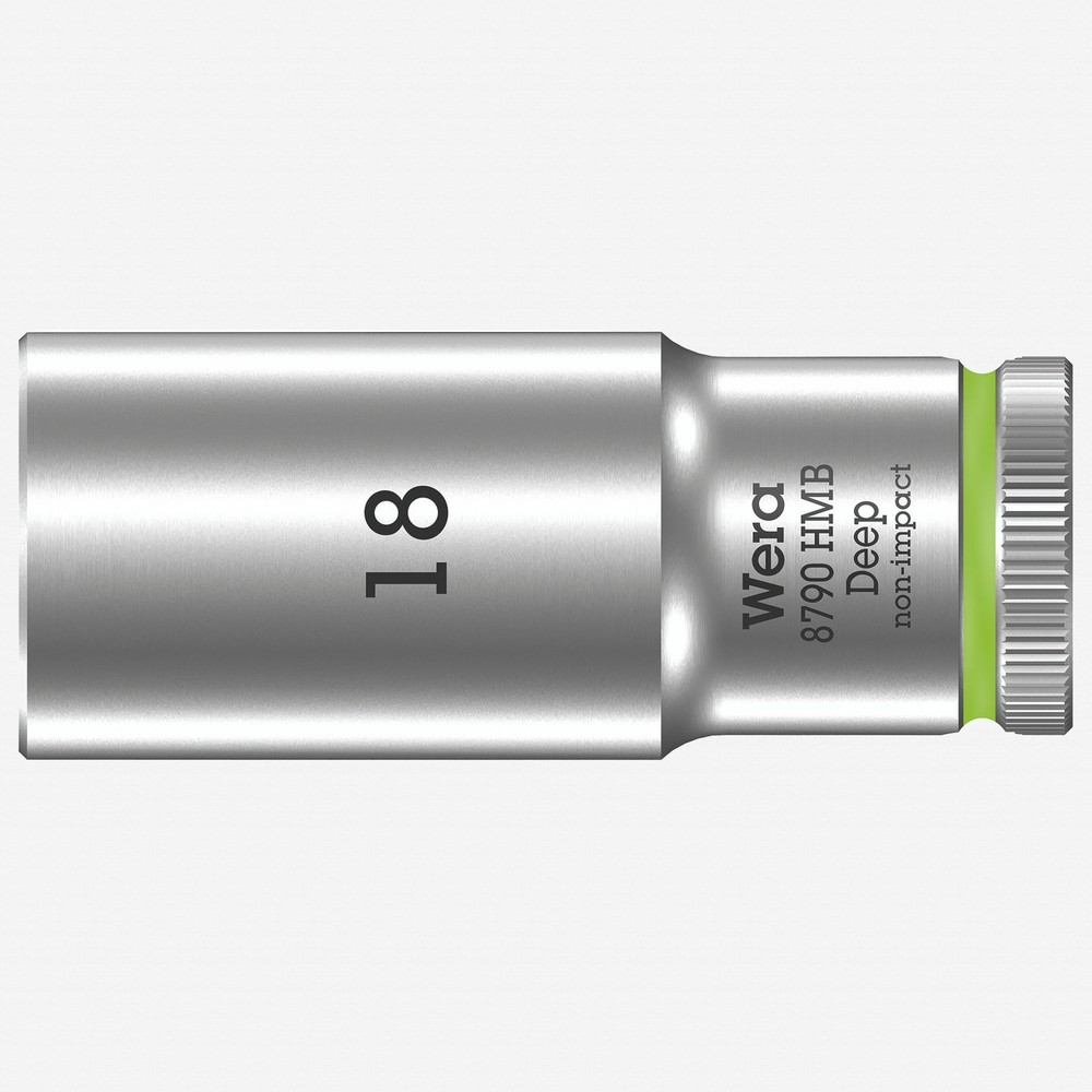 Wera 004540 Deep Socket, 18 x 3/8"