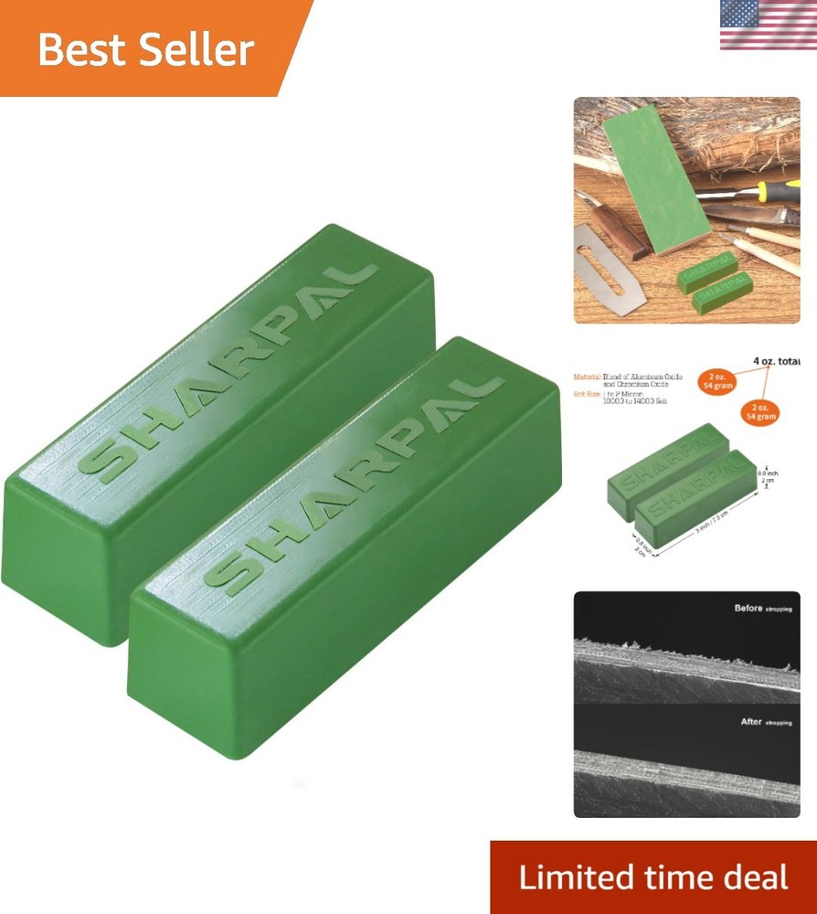 2-Pack Polishing Paste - Green Buffing Compound for Superior Sharpening