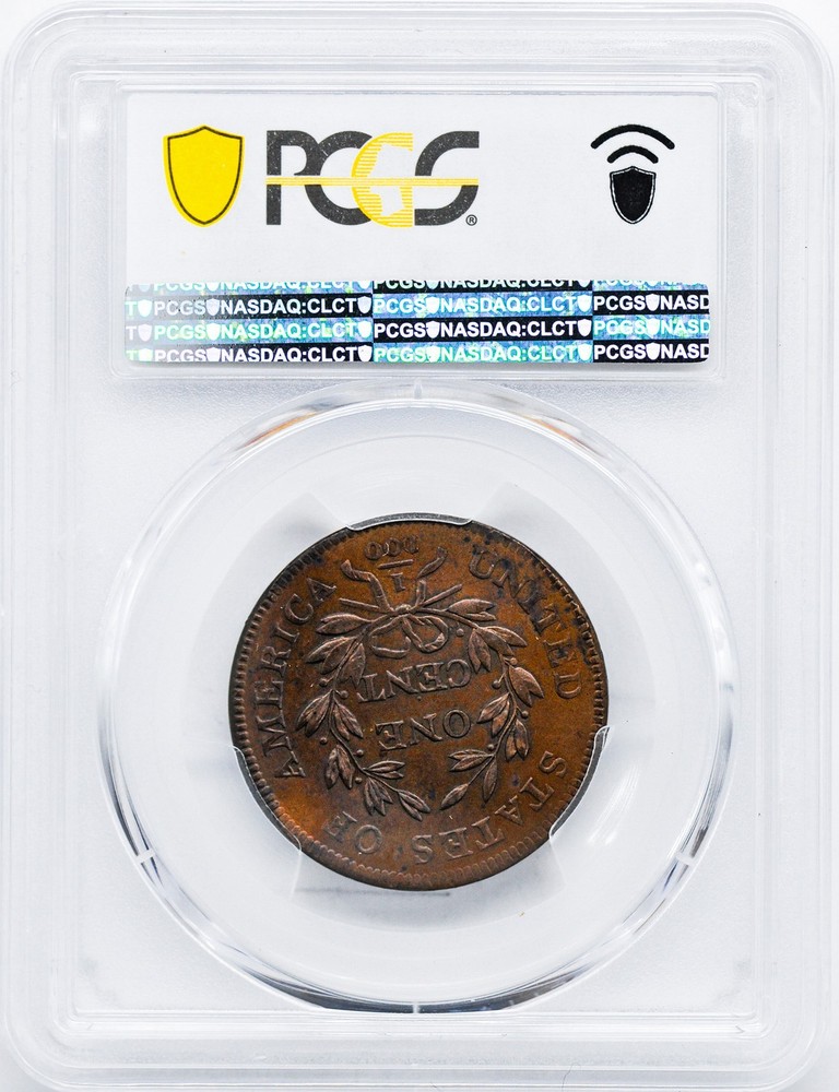 1801 DRAPED BUST 1C PCGS MS 63+ RB
