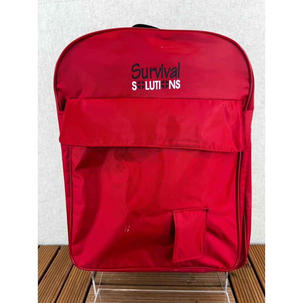 Survival Solutions Red Hydration Backpack with Liqui-Box Water Bladder System
