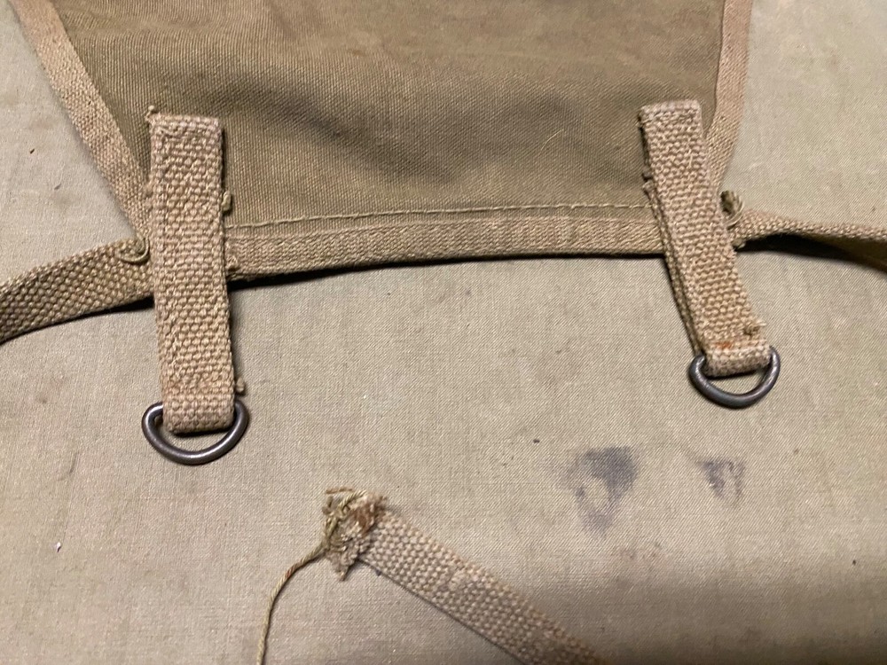 ORIGINAL WWII US ARMY M1928 HAVERSACK PACK TAIL