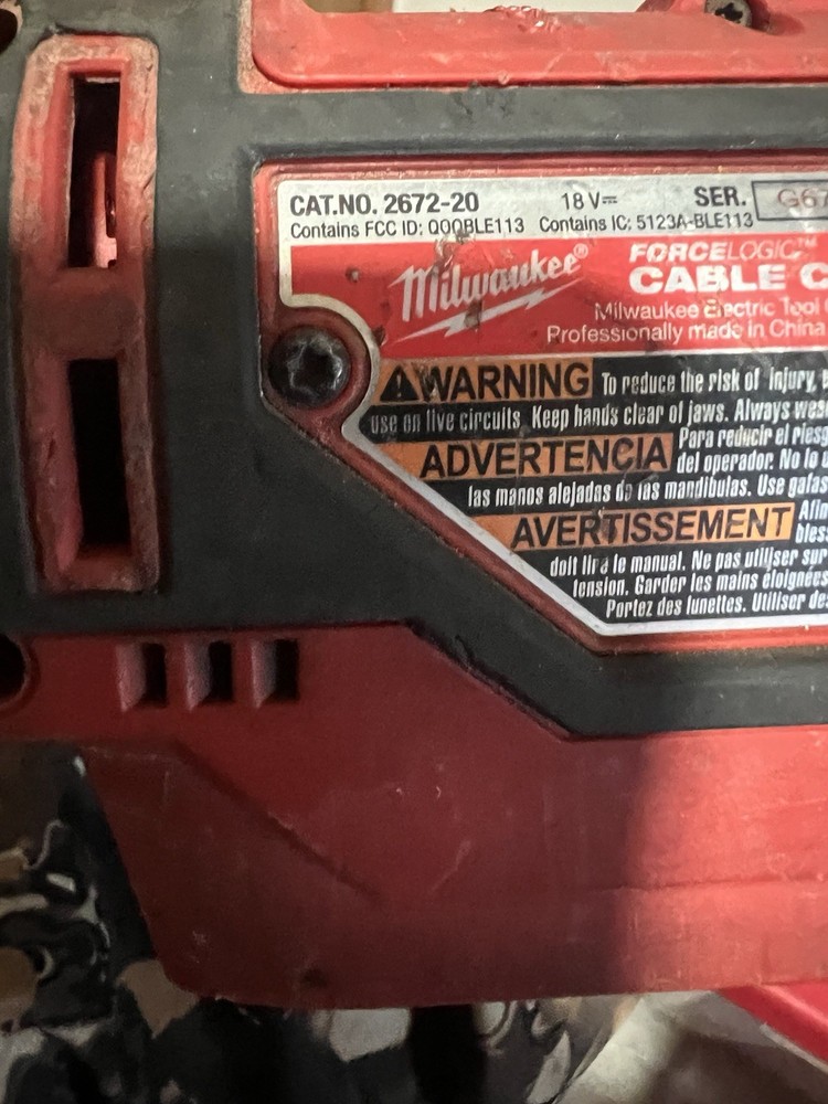 MILWAUKEE 2672-20 FORCELOGIC CABLE CUTTER