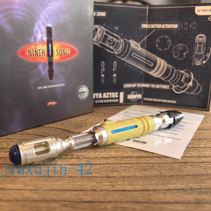 US!! Replica NAWYA Doctor Who 9th Metal Sonic Screwdriver LED Scalable Xmas Gift
