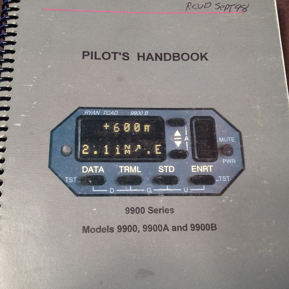 Ryan TCAD 9900, 9900A & 9900B Pilot's Handbook