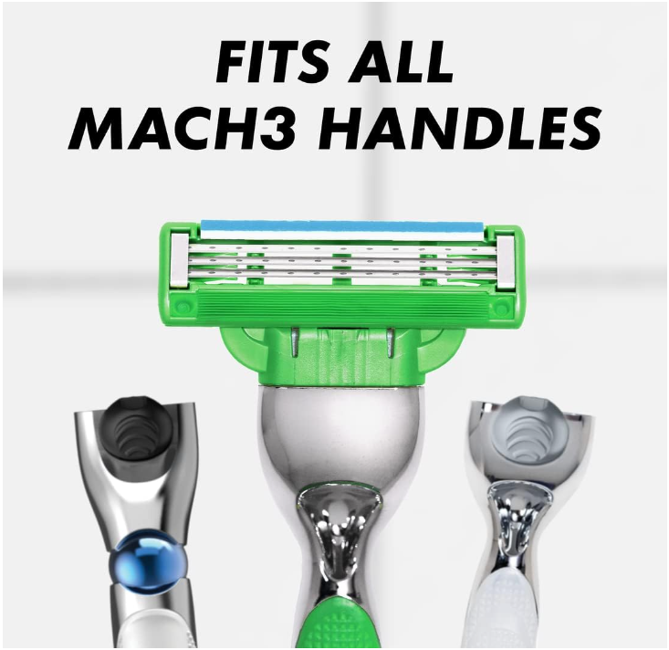 Gillette Mach3 Sensitive Mens Razor Blade Refills 20 Count Designed for Skin