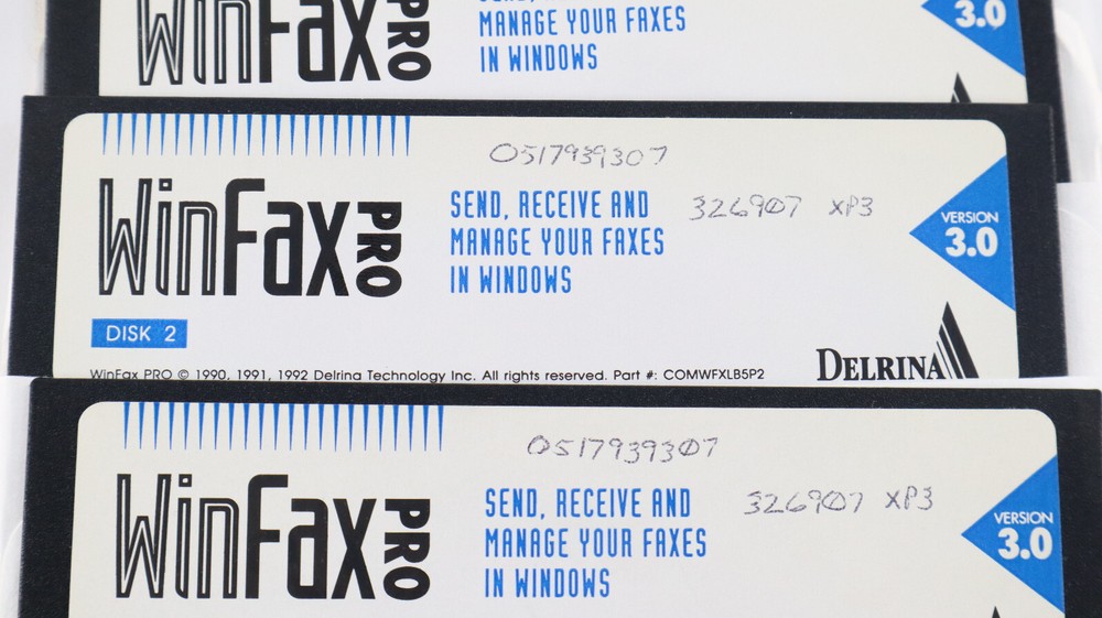 Winfax Pro V3.0 Fax Software Windows Vintage 5.25” Floppy Disk PC Computer