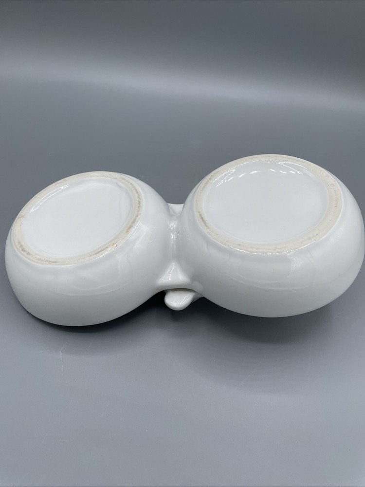 Vintage Dual Compartment Cat Dish