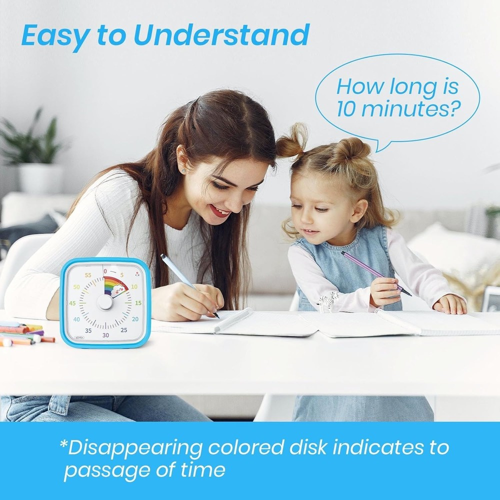 Rainbow Visual Timer for Kids and Adults