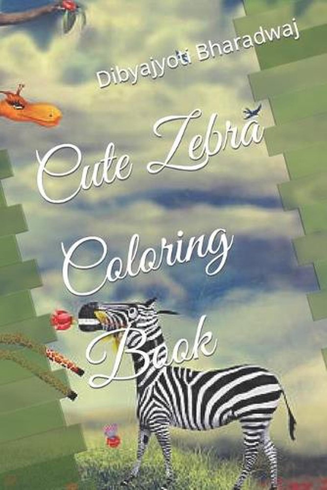 Cute Zebra Coloring Book