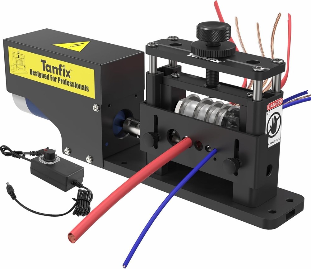Tanfix Automatic Electric Scrap Wire Stripper Machine,6 Channels&5 Carbide Blade
