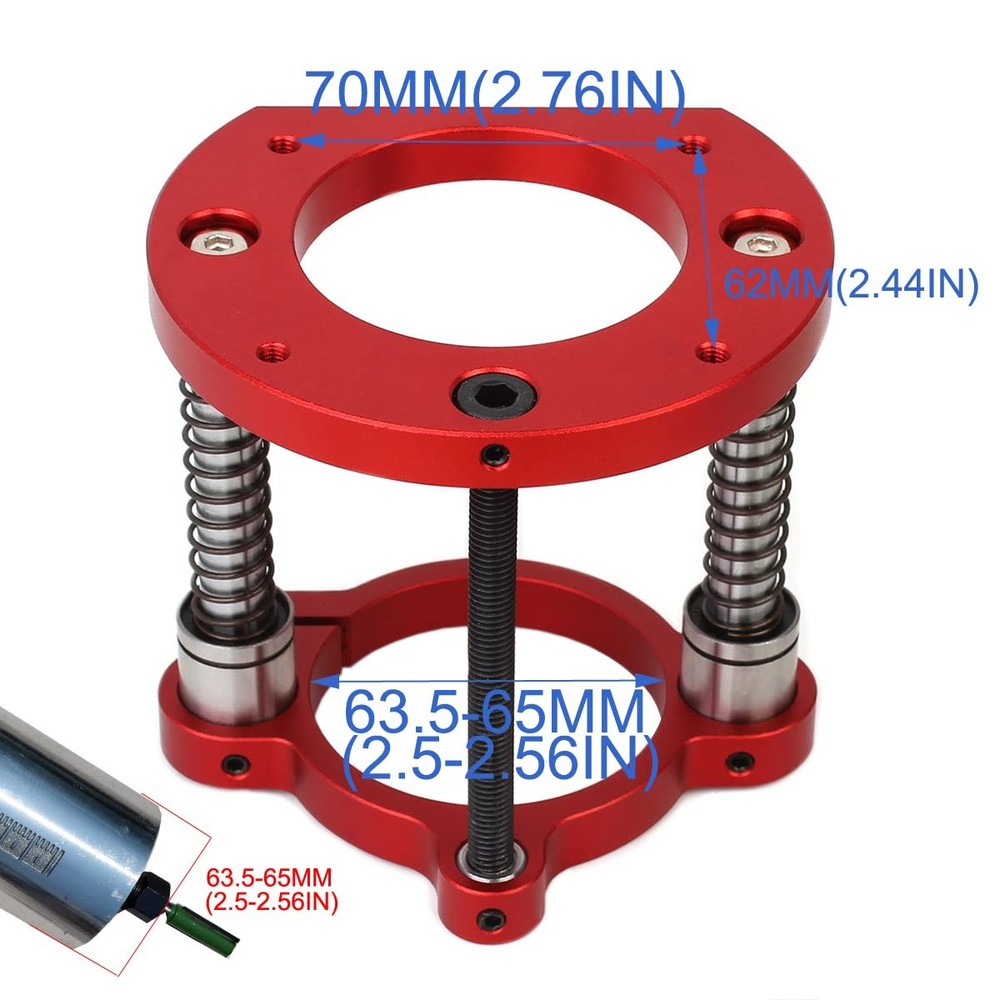 KETIPED Adjustable Router Lift for 65mm Diameter Universal Trimming Machine,A...