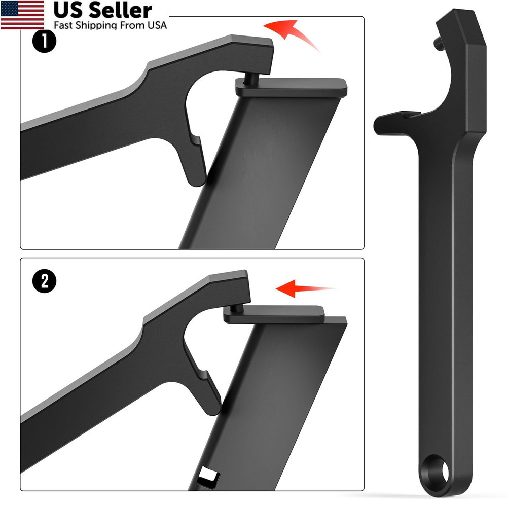 2-in-1 Tool Kit for Glock with Front Sight Remove, Magazine Silver