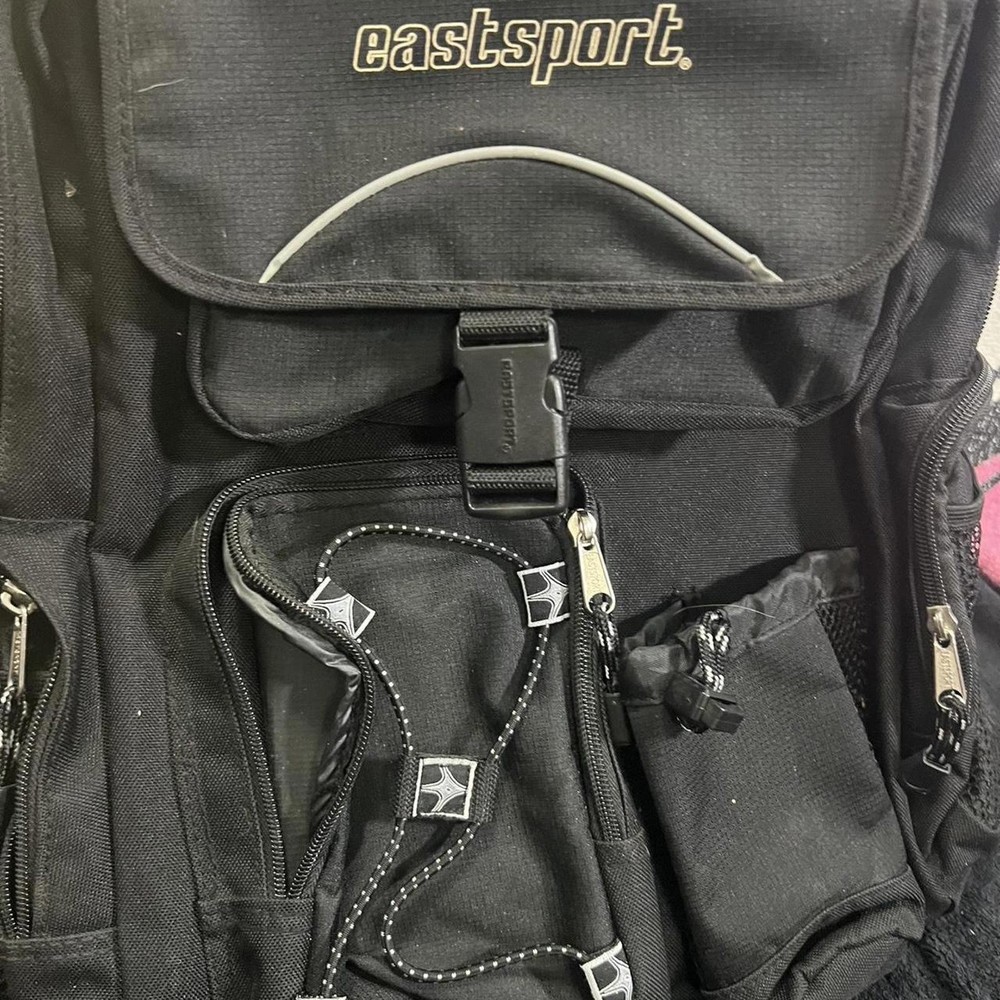 Eastsport Black Multi Pocket Travel Hiking Backpack